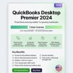 QuickBooks Desktop Premier 2024 – 1 User – Digital License – USA Version – One-Time Purchase